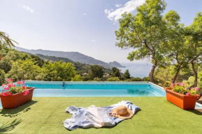 Rocca Cefalù panoramic swimming pool in S.Ambrogio